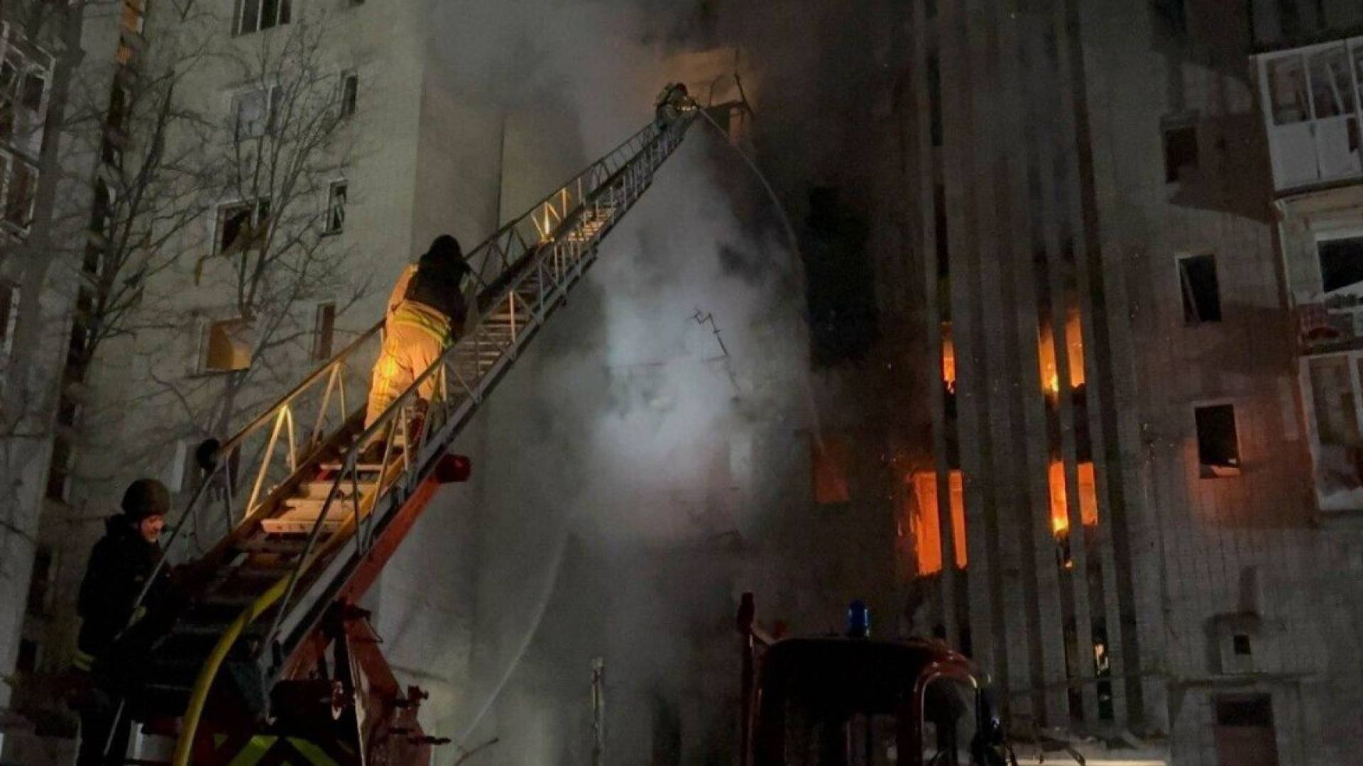 Russian drones hit residential building in Sumy region