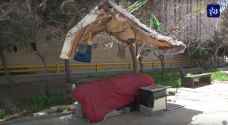 Have you spotted this DIY shelter near Amman's 5th Circle?