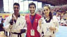 Two gold medals for Jordan at Luxemburg Taekwondo Open Tournament 2018
