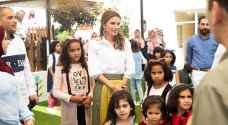 Queen Rania visits King Abdullah II Ibn Al Hussein Orphanage