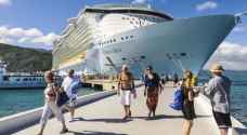 Cruise ships carrying thousands of European tourists dock in Aqaba
