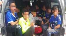 Minibus caught for overload of passengers on Airport Road
