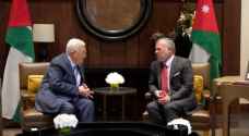 King holds talks with Palestinian president