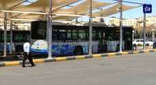 Amman Bus to operate at a rate of 30% as of Wednesday