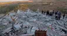 Palestinians demonstrate after IOF home demolishment