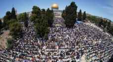 More than 70,000 Palestinians perform Friday Prayer at Al-Aqsa Mosque