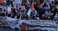 Pro-Palestinian protesters march in Chicago