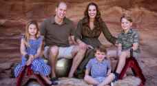 Duke, Duchess of Cambridge shoot Christmas Card in Jordan
