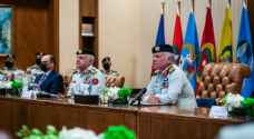 King visits JAF General Command on anniversary of army leadership Arabization