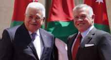 Abbas arrives in Amman, meets with King