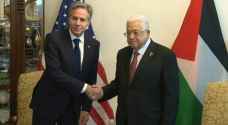 US Secretary Blinken meets Palestinian president Mahmud Abbas in Amman