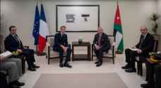 King receives French president, says world must push for immediate Gaza ceasefire