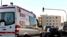 Pedestrian hit in Amman, three-vehicle collision Monday