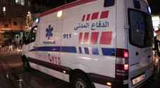 Five injured in rollover accident on Irbid-Amman highway