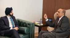 Prime Minister hosts World Bank President, affirms Jordan economic partnership
