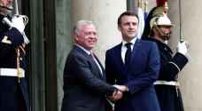 King, French president discuss regional developments