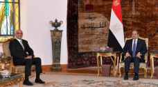 Jordan's Prime Minister delivers message to Egyptian President on Gaza, bilateral ties