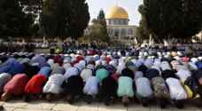 30,000 Palestinians performed Friday prayers at Al-Aqsa Mosque