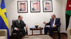Jordan, Sweden discuss Gaza developments and support for Palestinian refugees