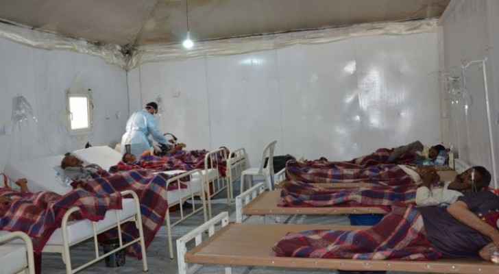 The male inpatient department at MSF cholera treatment center in Khamer. Photo: Nuha Haider/MSF