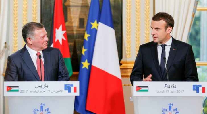 Jordan and France are bound by a “deep-rooted friendship and cooperation”, Macron (Photo from Royal Court)