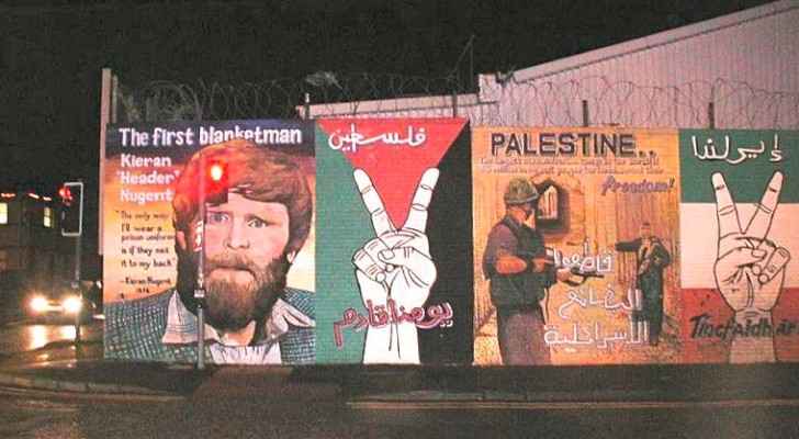 Pro-Palestine graffiti in West Belfast (Photo from Wikipedia Commons)