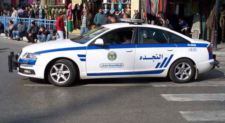 Jordan police car, Amman. (Wikimedia commons)