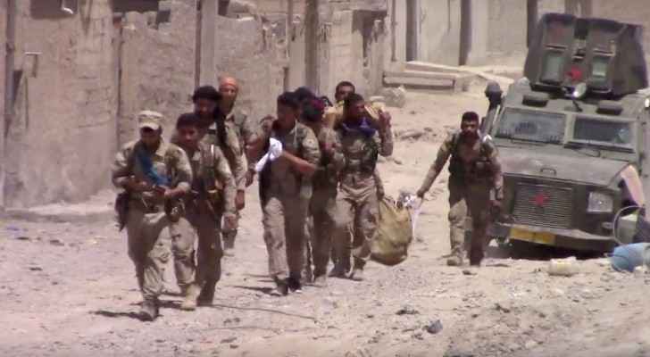 SDF forces in Raqqa. (Screengrab) 