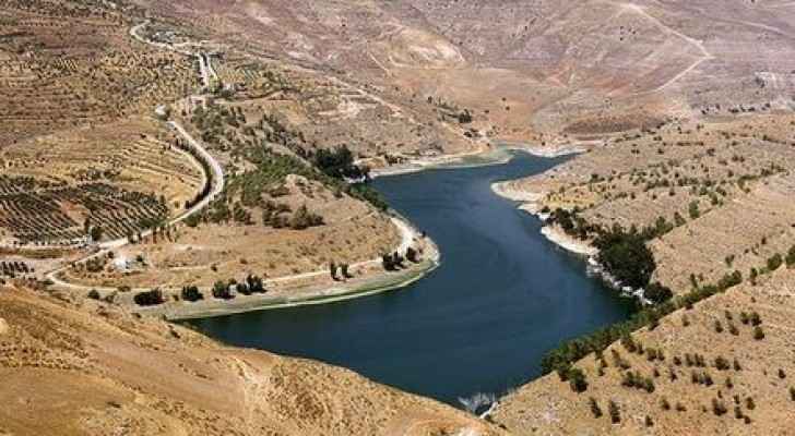 The reservoir of King Talal Dam is the largest reservoir in Jordan. (Wikipedia) 
