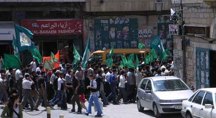 Hamas rally in Bethlehem. (Wikimedia Commons) 