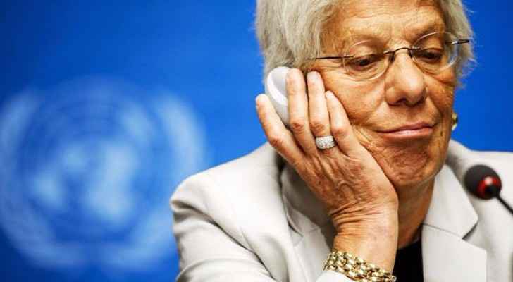Carla Del Ponte, the former United Nations prosecutor at a press conference in Geneva in 2014. (Photo Credit: United Nations/Reuters)