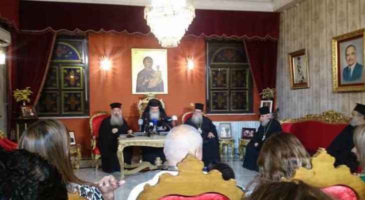 The Greek Orthodox Archdiocese of Amman said that this press conference is the first of its kind.
