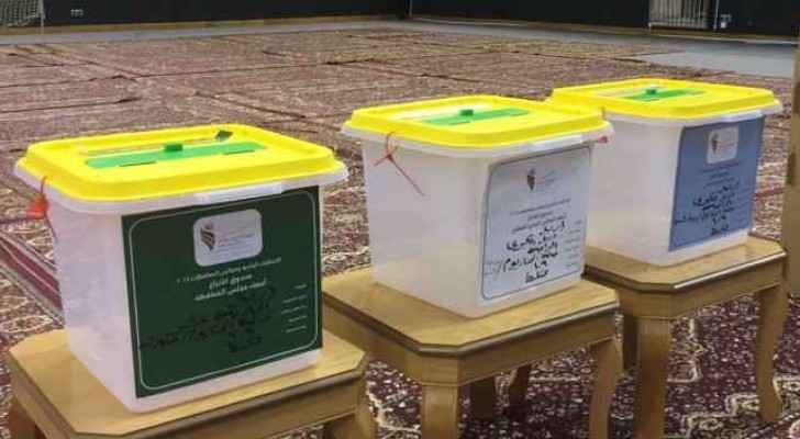The ballot boxes in Muwaqqar were attacked last week.