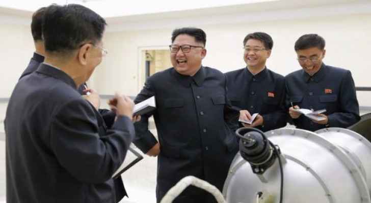 North Korean leader Kim Jung-Un inspecting the recent missile. (Photo Credit: EPA)