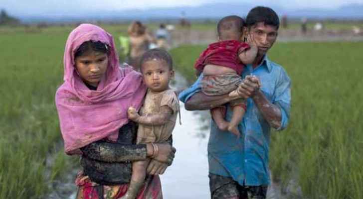 123 thousand Rohingyas have fled Myamnar to Bangladesh.