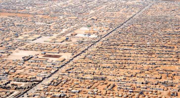 Aerial view of Zaatari Refugee Camp, which houses an estimated 80,000 people. (Photo Credit: US State Department)