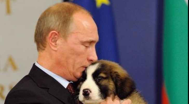 Putin and his new canine companion, Verni.