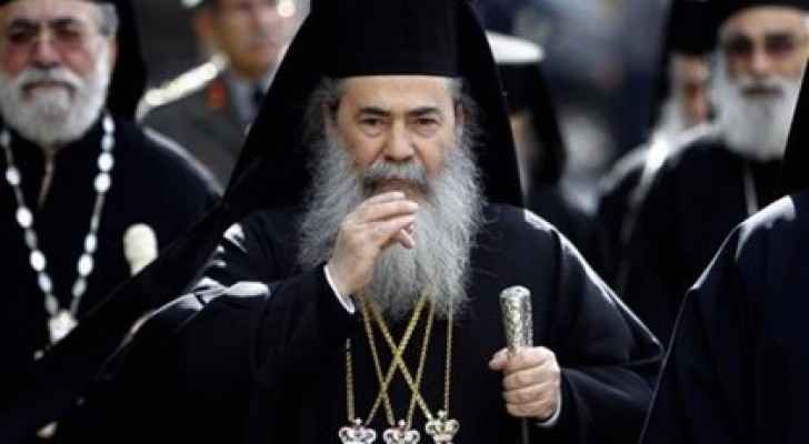 Patriarch Theophilos III of Jerusalem. 