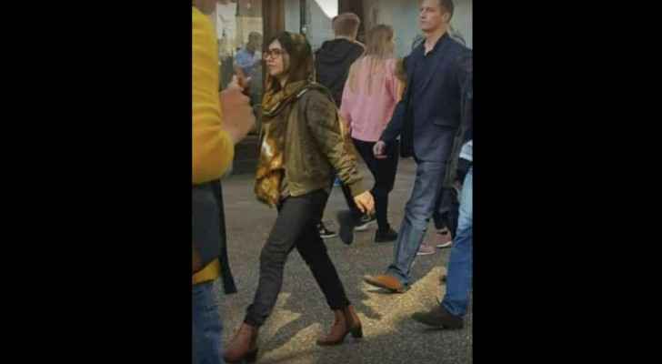 Malala allegedly walking around Oxford University in skinny jeans and heels. (Facebook)