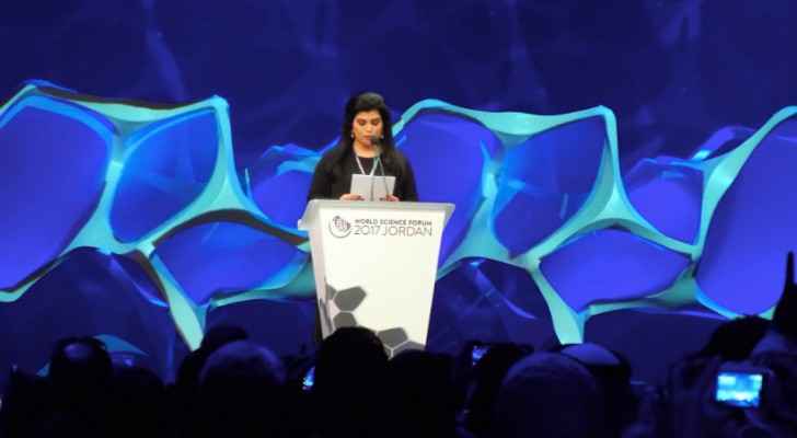 Princess Sumaya addresses delegates at the WSF opening ceremony (Twitter)