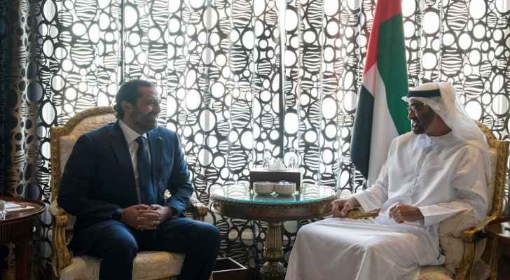 Saad Hariri meets with Sheikh Mohammed bin Zayed in Abud Dhabi (Mohamed Al Hammadi / Crown Prince Court - Abu Dhabi)