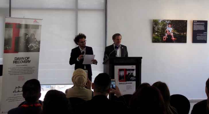 Marc Schakal, MSF's Head of Mission in Amman, Jordan, at the opening ceremony of Dawn of Recovery. (Roya) 