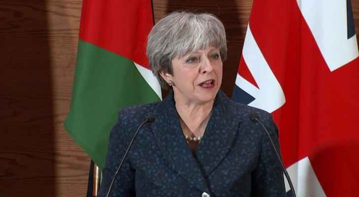 UK Prime Minister Theresa May is in Jordan. 