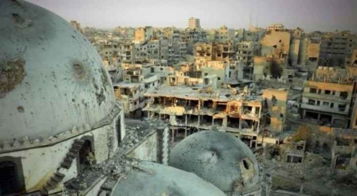 Homs after a key battleground during the Syrian war. (BBC)
