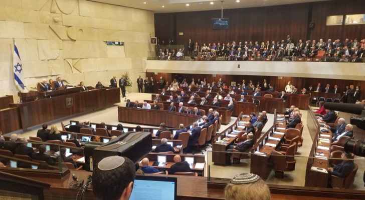 The Knesset during today's special session with US VP Mike Pence. (Twitter)
