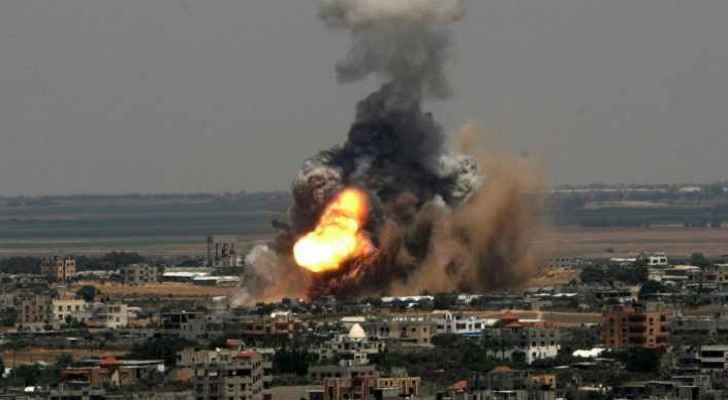  An Israeli airstrike in Gaza (from the archive- Roya News Arabic) 