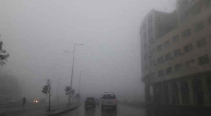 Amman is quite the foggy city this morning. (Roya)