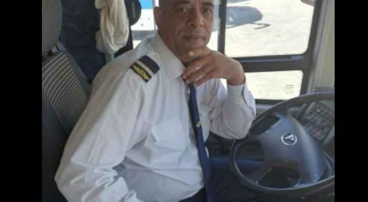 The bus driver Khalid Bani Sakhr (Twitter)