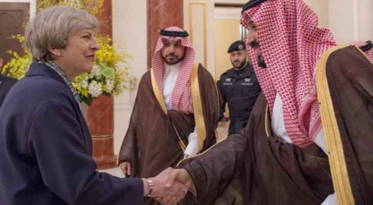 Theresa May and Mohammed bin Salman during their meeting in Riyadh in November (The New Arab)