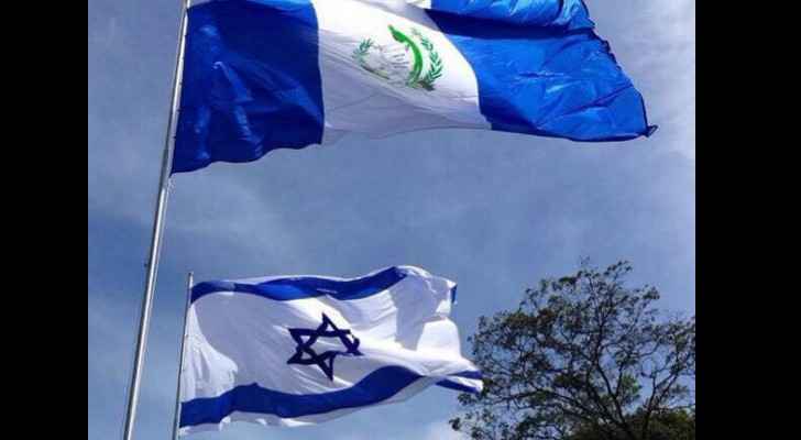 Guatemalan and Israeli flags 
